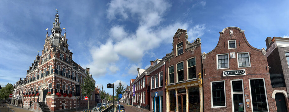 Panorama from The city hall and planetarium in Franeker