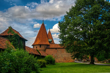 Fototapeta na wymiar Malbork Castle, capital of the Teutonic Order in Poland 