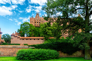 Malbork Castle, capital of the Teutonic Order in Poland	