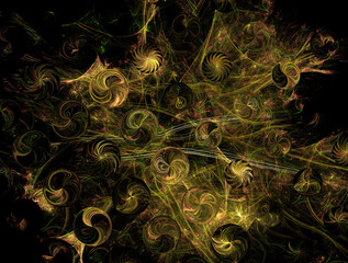 Imaginatory fractal abstract background Image