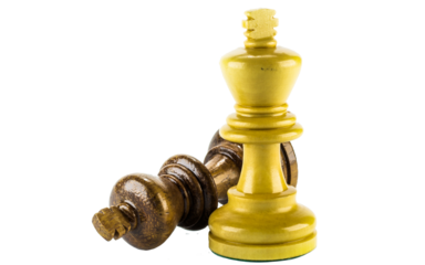 chess figure on white background