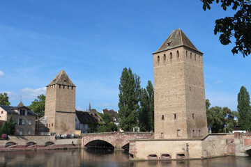Fototapeta na wymiar Alsace - Strasbourg - Petite France - Ponts couverts