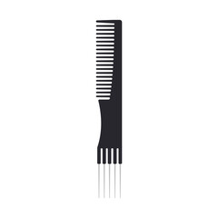 Illustration of a professional comb, brush. Hair styling and cutting products.
Hand drawn vector illustration. Beauty and fashion, self care routine, beauty salons, online shopping.