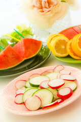 fruits and veggies platter
