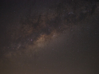 milky way in a place where the sky is dark in the interior where the lighting of the sky is weaker, several constellations can be seen
