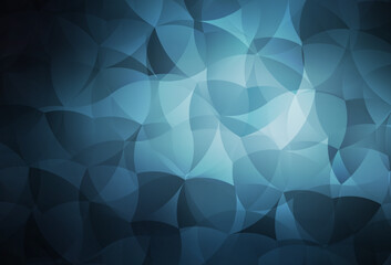 Fototapeta premium Dark BLUE vector pattern with random forms.