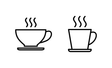 coffee cup icon vector. cup a coffee sign and symbol