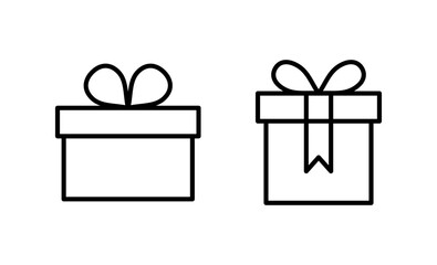 Gift icon vector. gift sign and symbol. birthday gift