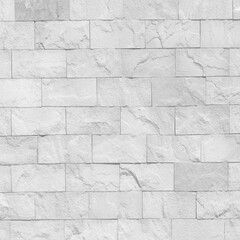 Surface white wall of stone wall gray tones for use as background.