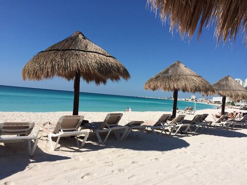 Praia em Cancum