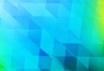 Obraz premium Light Blue, Green vector background in polygonal style.