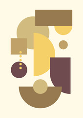 Collection of Modern Arts posters with abstract shape, animals, plants. Aesthetic Modern Art, Boho Decor, Minimalist Art. Editable Vector contemporary poster illustration.