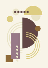 Collection of Modern Arts posters with abstract shape, animals, plants. Aesthetic Modern Art, Boho Decor, Minimalist Art. Editable Vector contemporary poster illustration.