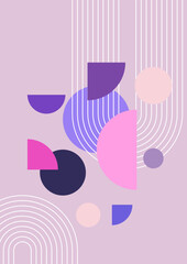 Modern minimalist abstract aesthetic illustrations. Bohemian style wall decor. Collection of contemporary artistic posters.