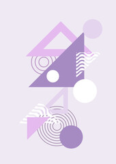 Modern minimalist abstract aesthetic illustrations. Bohemian style wall decor. Collection of contemporary artistic posters.