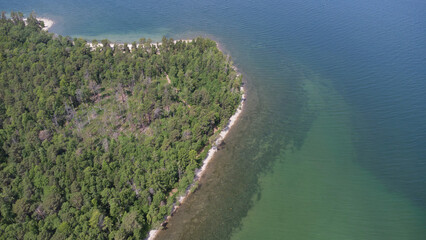 Obraz premium aerial view of beach