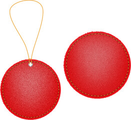 Price tags of denim fabric texture background, Clipping paths for design work empty free space mock up