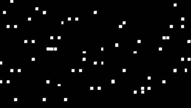 Noise shape transition loop, black and white matte