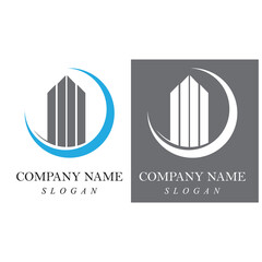 Creative building construction logo design