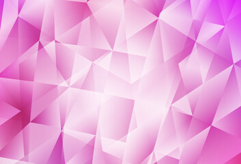 Obraz premium Light Pink vector abstract polygonal template.
