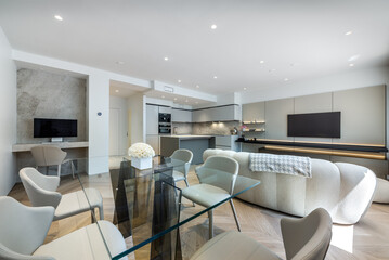 Luxury modern high tech furnished apartment in downtown of Montreal, Canada