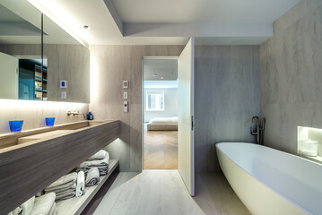 Luxury modern high tech furnished apartment in downtown of Montreal, Canada