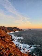 Fototapeta na wymiar Coast sunset 