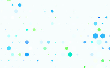 Light Blue, Green vector Modern abstract illustration with colorful water drops.