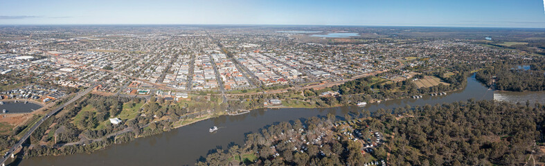 The Victorian country town of Mildura in the far north west of the state.
