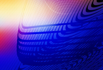 Light Pink, Blue vector blurred bright pattern.