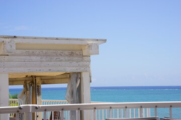 Fototapeta premium Umikaji Terrace in Naha, Okinawa, Japan - 日本 沖縄 那覇 瀬長島 ウミカジテラス