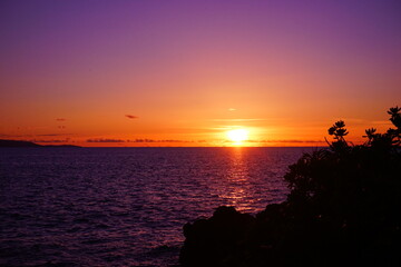 Beautiful Sun down, Sunset at Beach in Ishigaki-jima Island, Okinawa, Japan - 日本 沖縄...