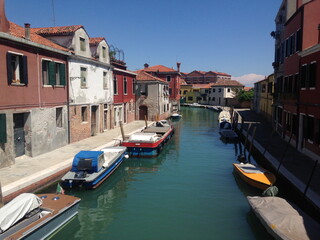 Fototapeta na wymiar Iconic view of grand canal of Venice, Italy,