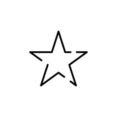 Stars, Night Dotted Line Icon Vector Illustration Logo Template. Suitable For Many Purposes.