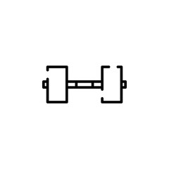 Gym, Fitness, Weight Dotted Line Icon Vector Illustration Logo Template. Suitable For Many Purposes.