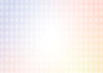 Fototapeta premium 背景 グラデーション 白ダイヤ柄 青