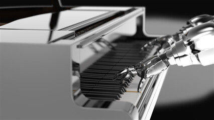 Pianist Robot Android Handピアニスト ロボット アンドロイド 手