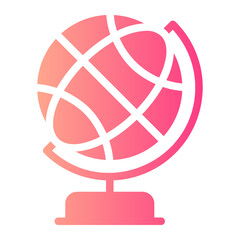 earth globe gradient icon