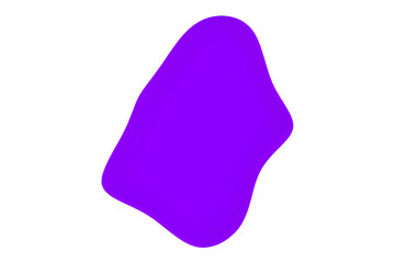 organic blobs of irregular shape. Simple blotch, inkblot. PNG illustration