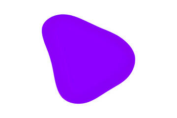 organic blobs of irregular shape. Simple blotch, inkblot. PNG illustration