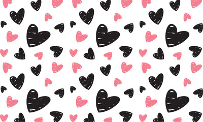 Cute Heart Pattern Illustration