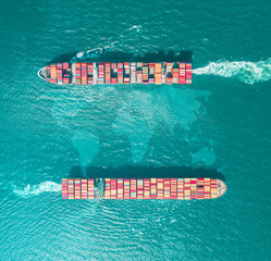 container,container ship in import export and business logistic