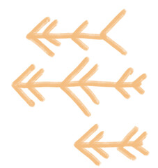 Freeform hand doodle freehand line and shape sketch