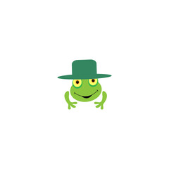 Fototapeta premium frog icon vector illustration