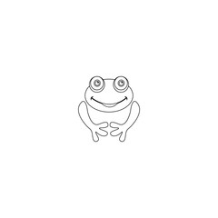 frog icon vector illustration