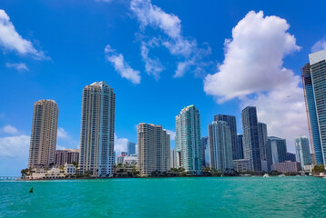 Fototapeta premium Bayside Marina in Miami, Florida USA