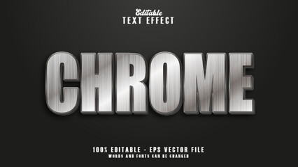 3D Chrome Text Effect
