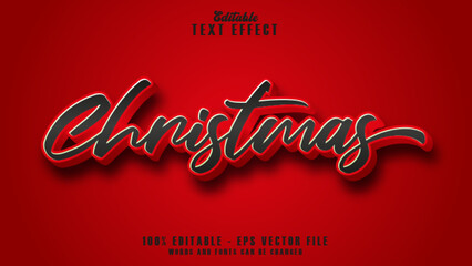 3D Christmas Text Effect