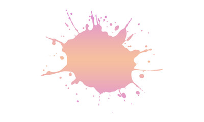 purple cream gradation splash