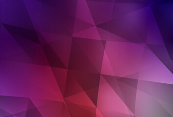 Fototapeta premium Light Pink, Red vector gradient triangles template.